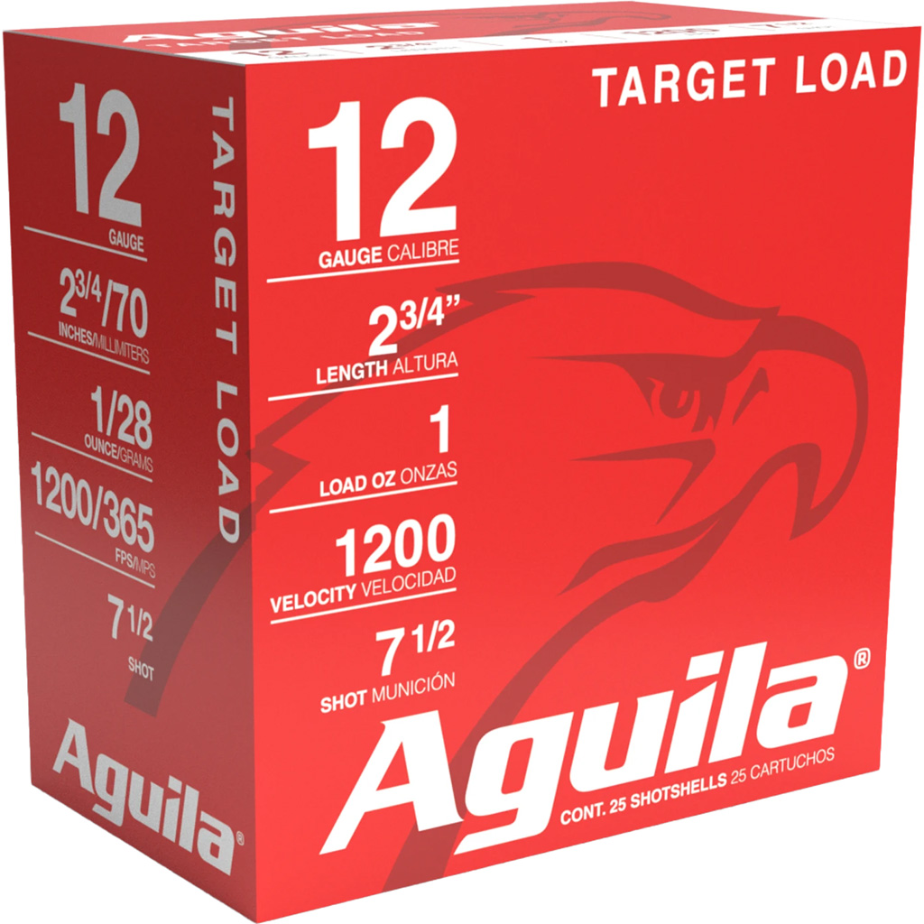 Aguila Target Shotgun Load 12 ga. 2.75 in. 1 oz. 1200 FPS 7.5 Shot 25 rd.