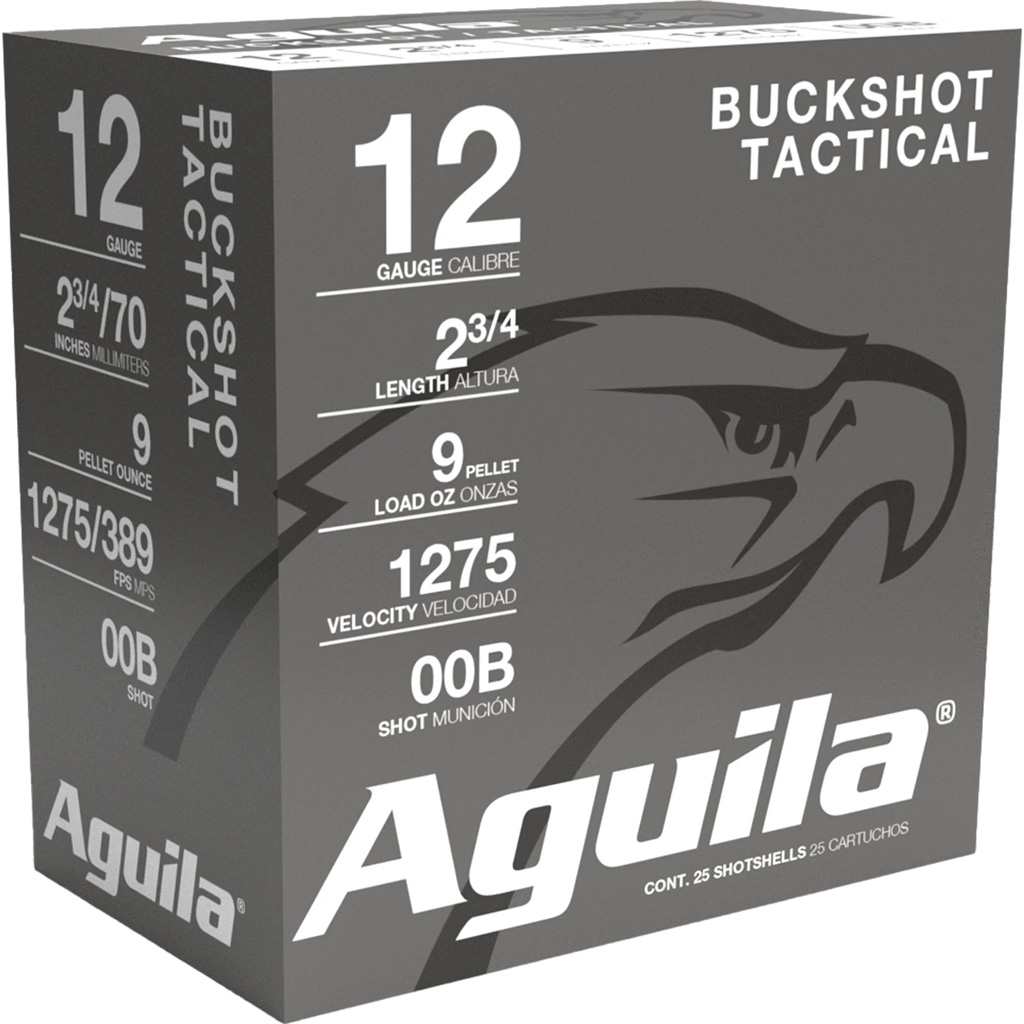 Aguila High Velocity Shotgun Game Load 12 ga. 2.75 in. 00 Buck Shot 25 rd.