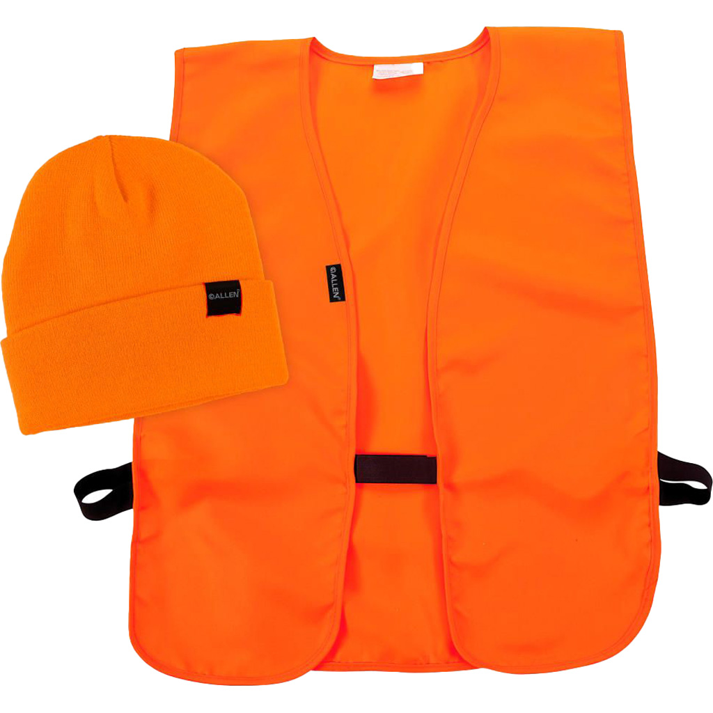 Allen Stocking Cap And Vest Combo Blaze Orange fits M-XL