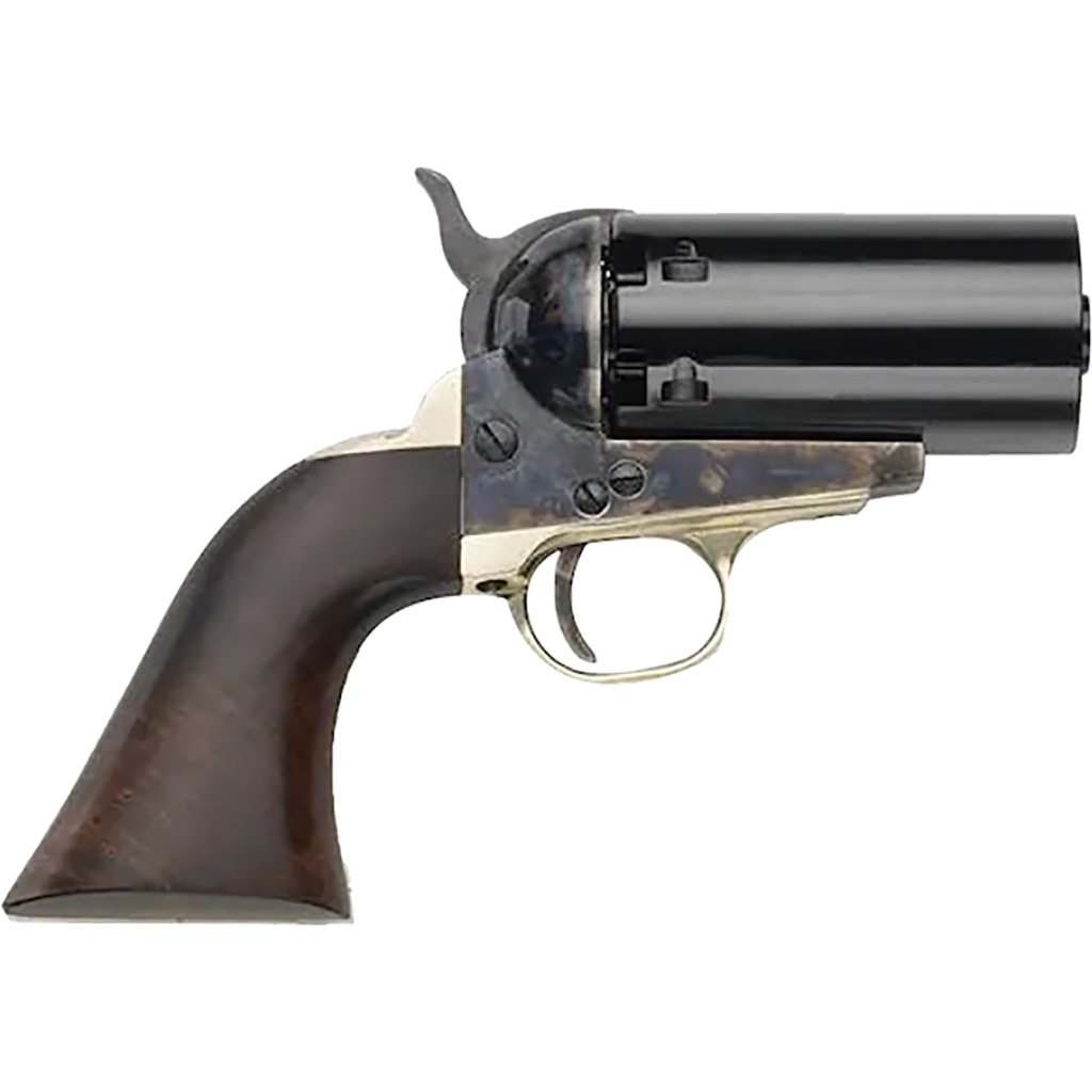 Pietta 1851 Navy Pepperbox Revolver 36 cal. No Barrel Case Hardened Walnut