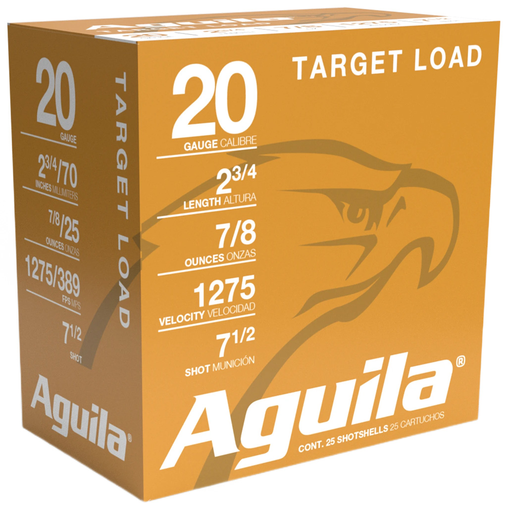 Aguila Target Shotgun Load 20 ga. 2.75 in. 7/8 oz. 7.5 Shot 25 rd.
