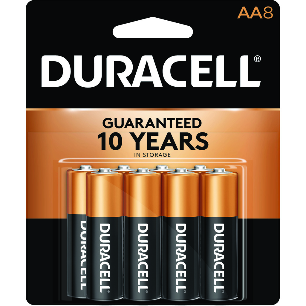 Duracell Coppertop Batteries AA 8 pk.