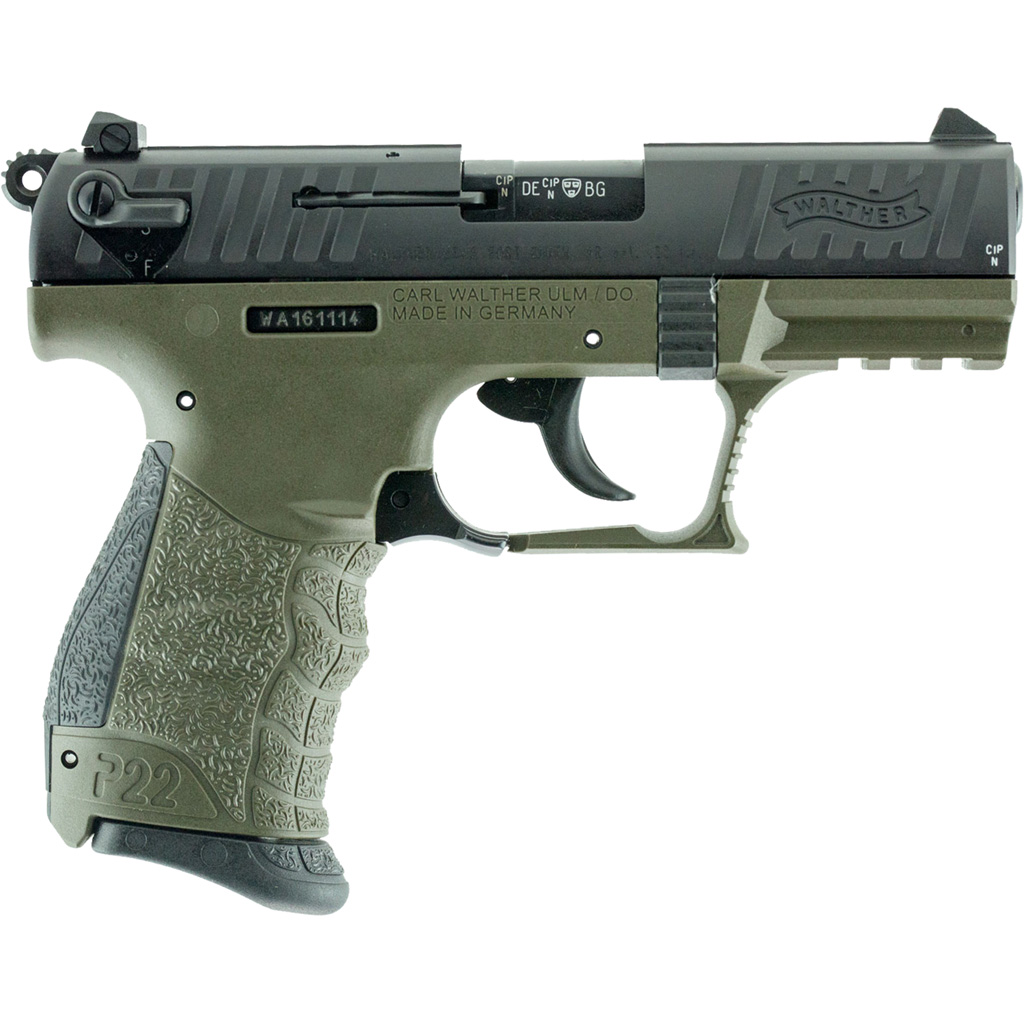 Walther P22 Pistol 22 LR. 3.42 in. Military 10 rd. CA