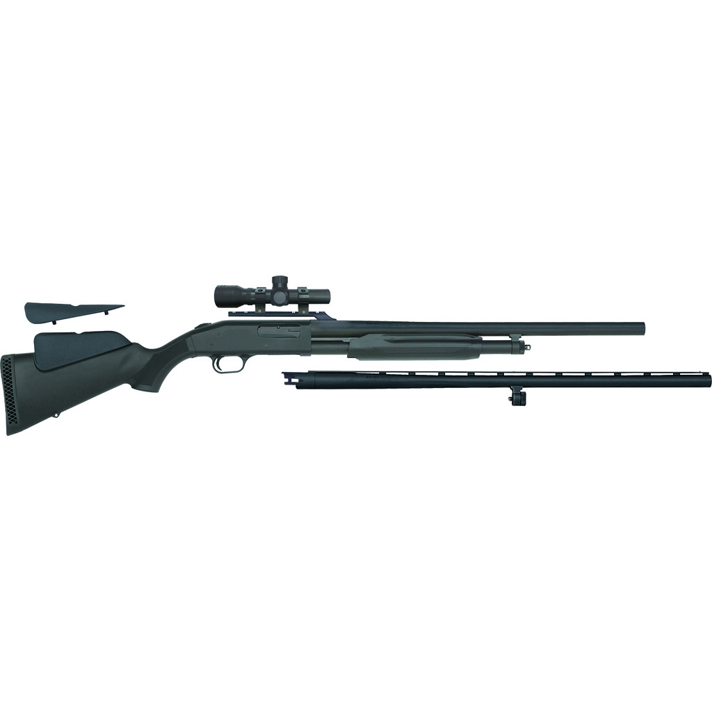 Mossberg 500 Combo Field/Deer Shotgun 12 ga. 28 in & 24 in. Synthetic Black 3 in. RH