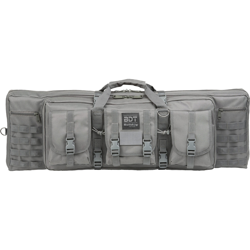 Bulldog Deluxe Single Tactical Rifle Case Seal Grey 36 in.