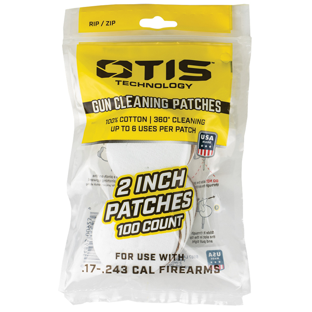 Otis Small Caliber Cleaning Patches 2 in. 100 pk.
