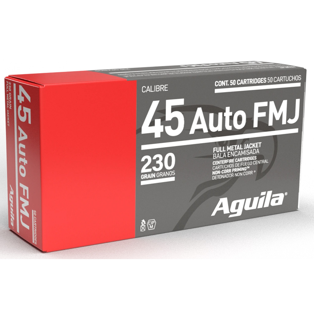 Aguila Pistol Ammo 45 ACP 230 gr. FMJ 50 rd.