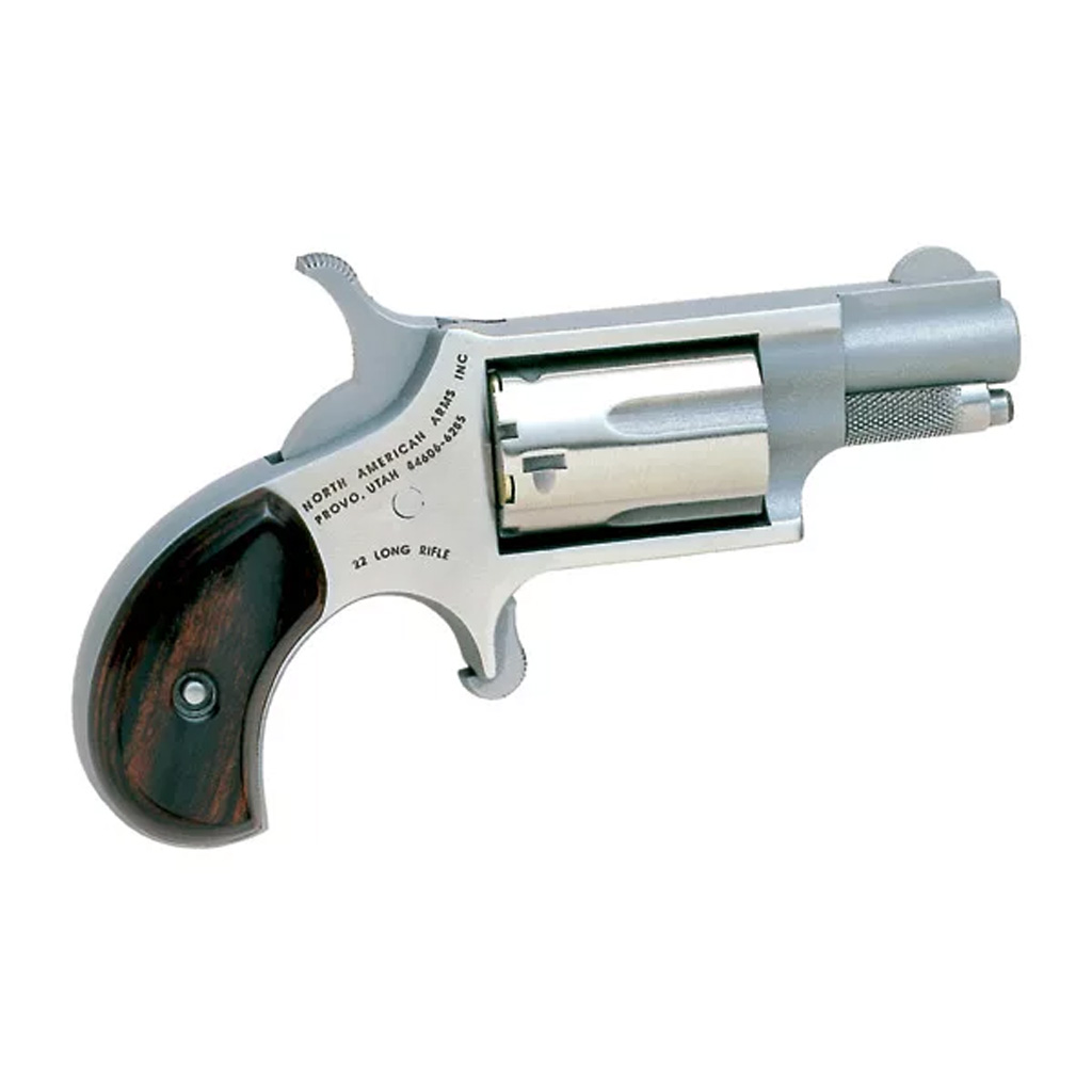 NAA 22LR Mini-Revolver 22 LR Stainless/Matte Wood 1.13 in. 5 rd.