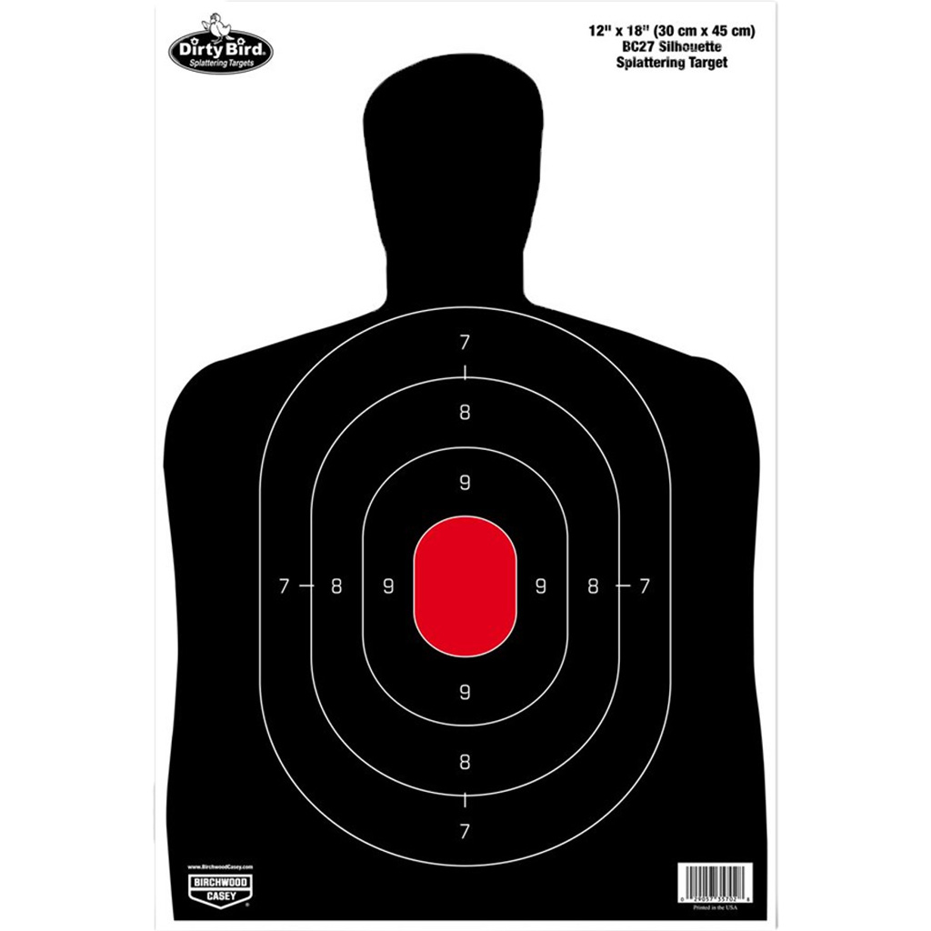 Birchwood Casey Dirty Bird 12" X 18"  Sillhouette Target 100 Sheets