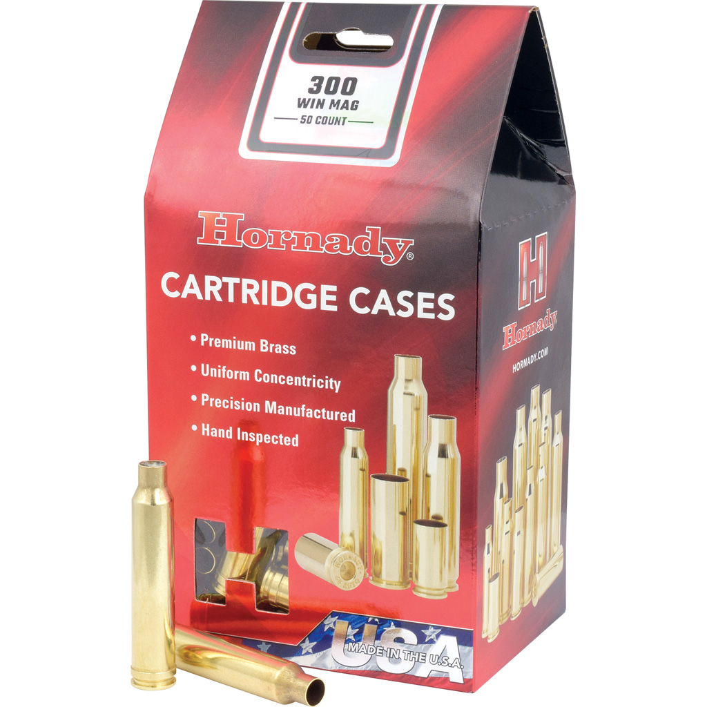 Hornady Rifle Cartridge Cases 300 Win. Mag. Unprimed 50 pk.