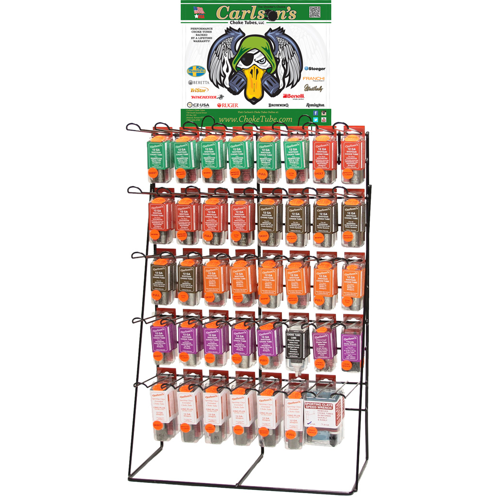 Carlsons Choke Tube Assortment Display 12 ga. Benelli Crio Plus 5 Tier 2 Deep DROP SHIP