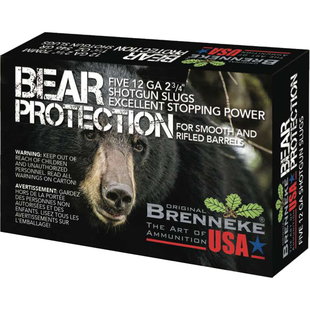 Brenneke Bear Protection Slugs 12 ga. 2 3/4 in. 1 1/4 oz. 5 rd.