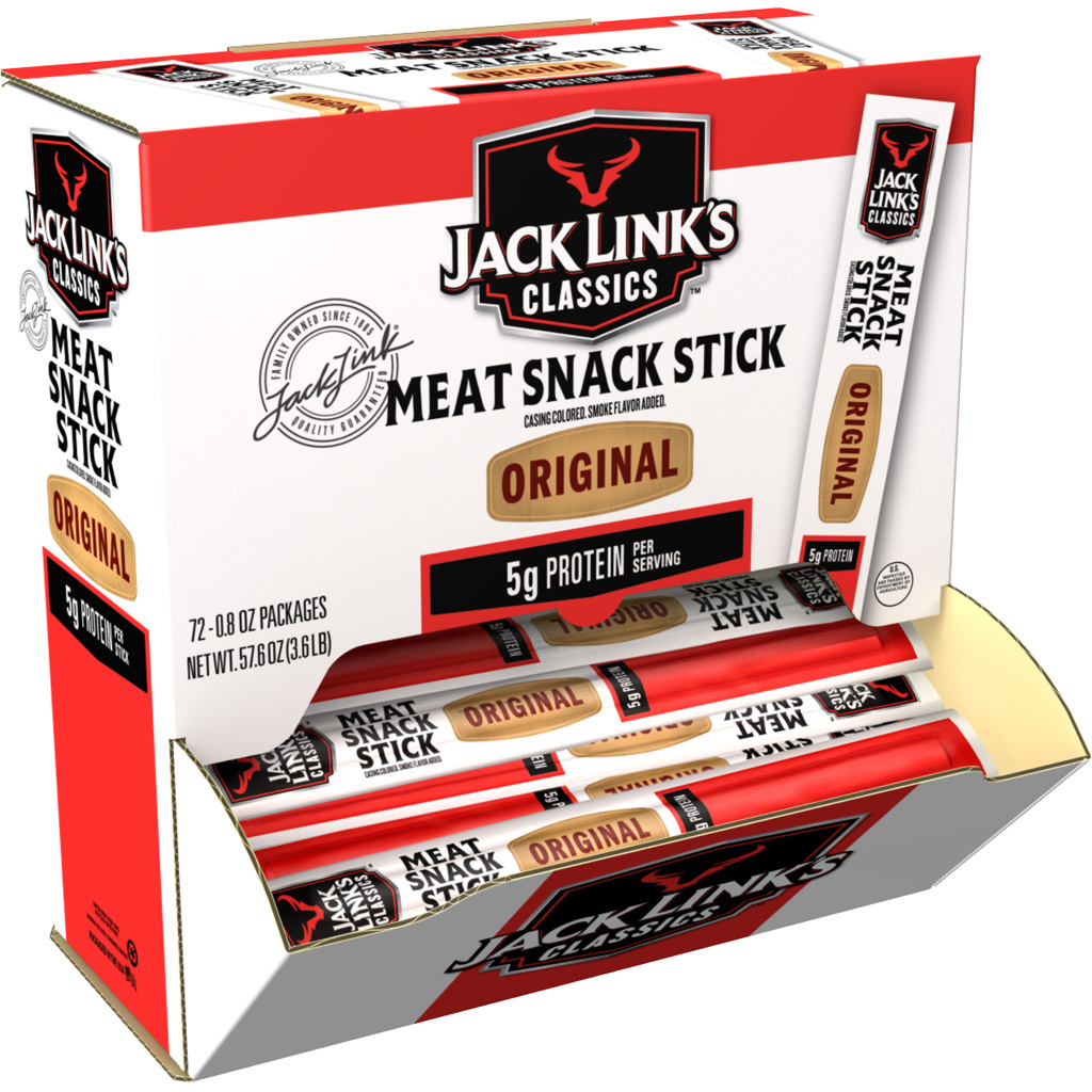 Jack Links 0.8oz Meat Stick Gravity Feed Display 72ct Orig