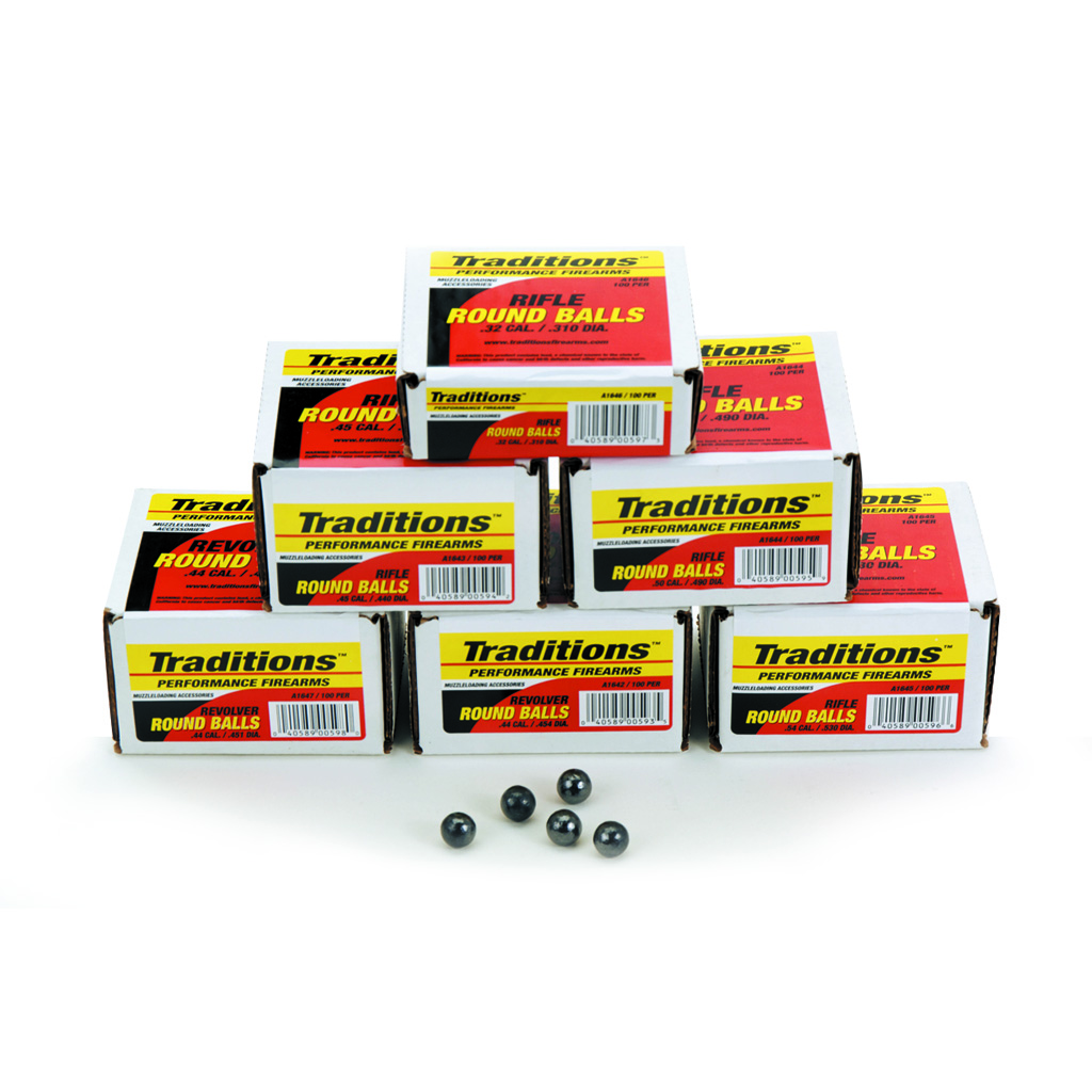 Traditions Swaged Round Balls .50 cal. 100 pk.