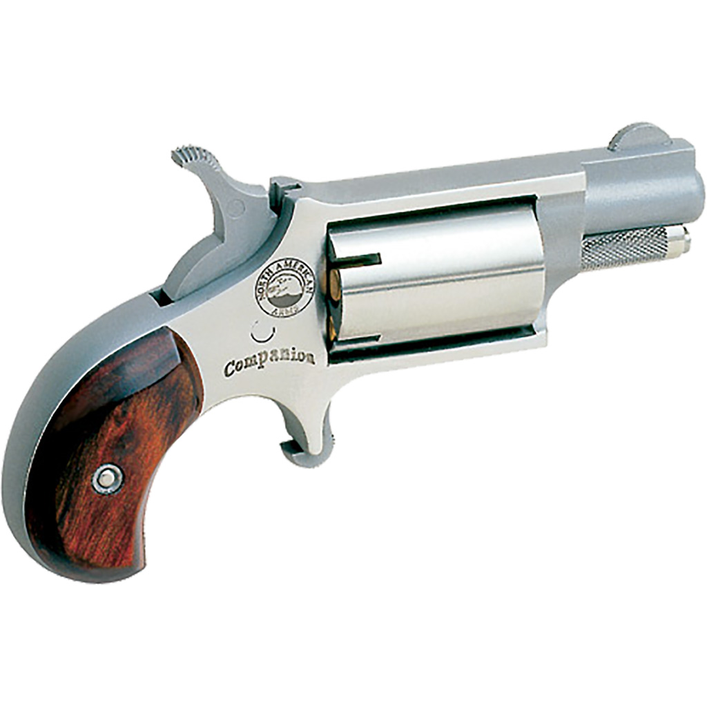 NAA 22LRCB Companion Black Powder Revolver .22 Cal. #11 Perc. Cap Stainless 1.13 in. 5 rd.