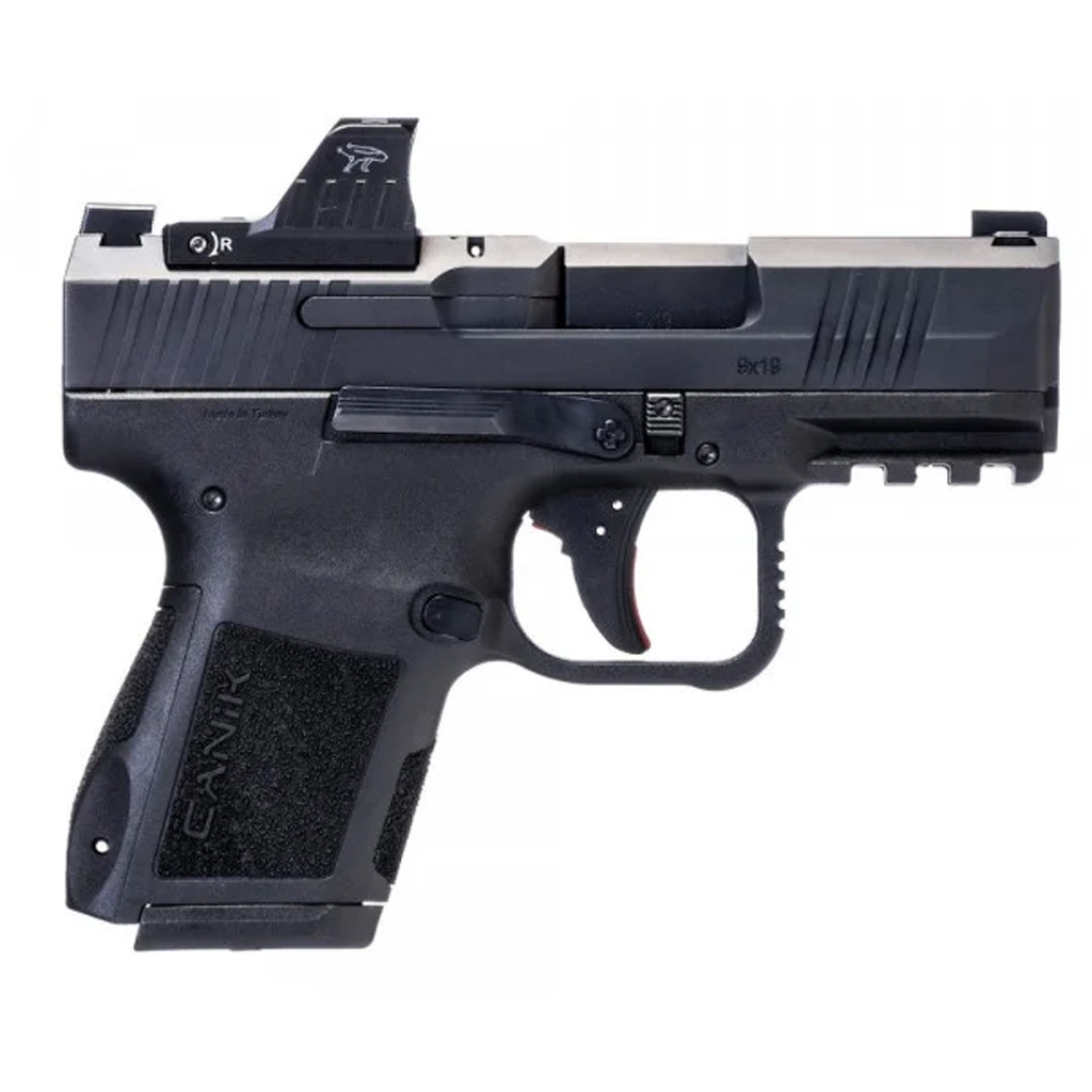 Canik MC9 Pistol 9mm 3.18 in. Black 12 & 15 rd. Optic