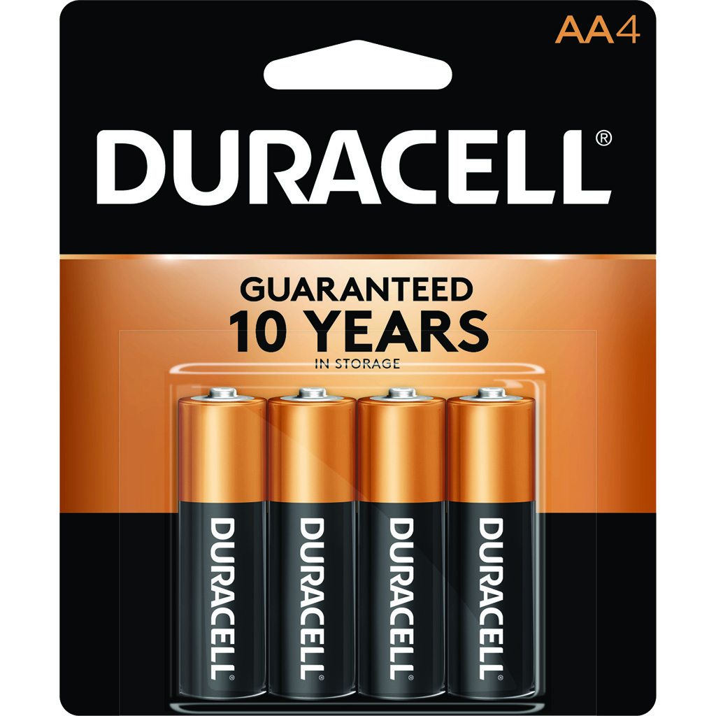 Duracell Coppertop Batteries AA 4 pk.