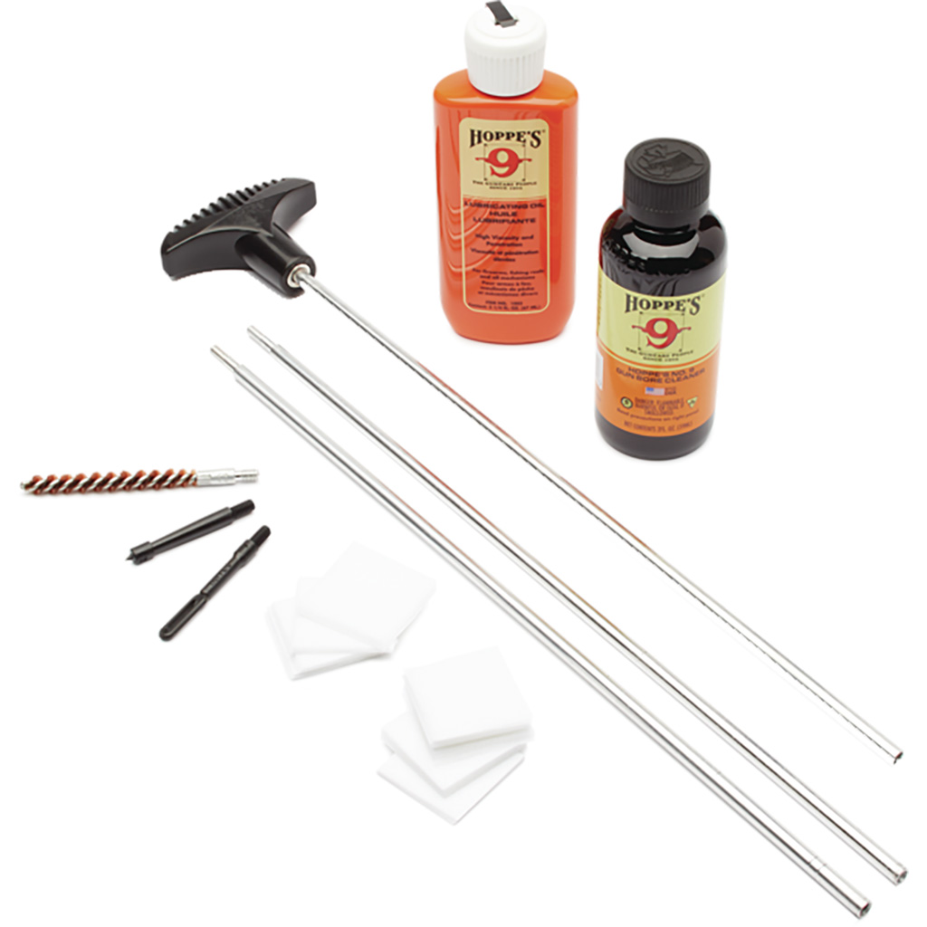 Hoppes Cleaning Kit .22-.225 Cal. w/ Aluminum Rod