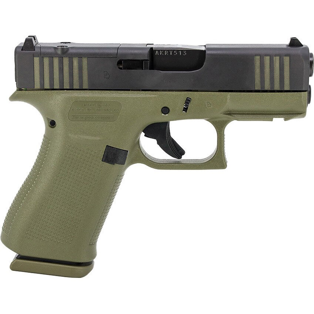 Glock 43X Pistol 9mm 3.41 in. OD Green 10 rd.